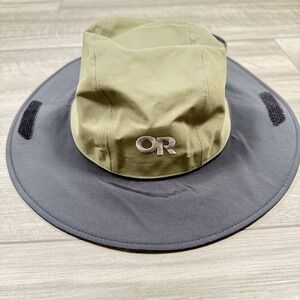 Outdoor Research OR Gore-Tex Seattle Rain Hat Waterproof Green Black SZ‎ XL NEW
